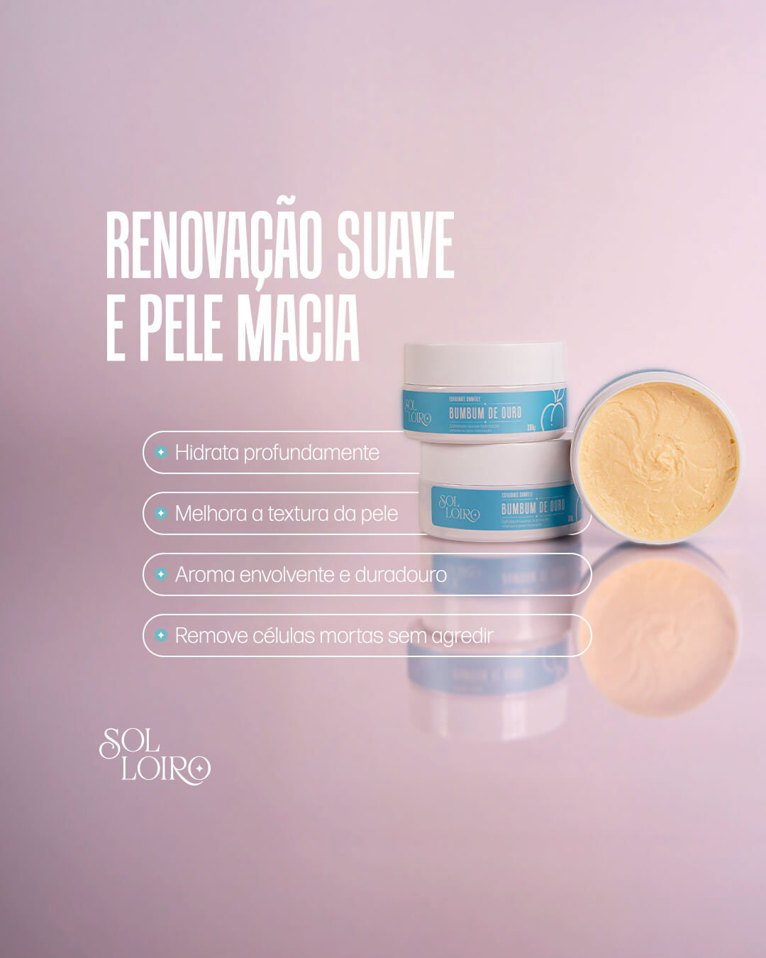 Esfoliante Chantilly Bumbum de Ouro – Renovação Profunda e Pele Lisinha