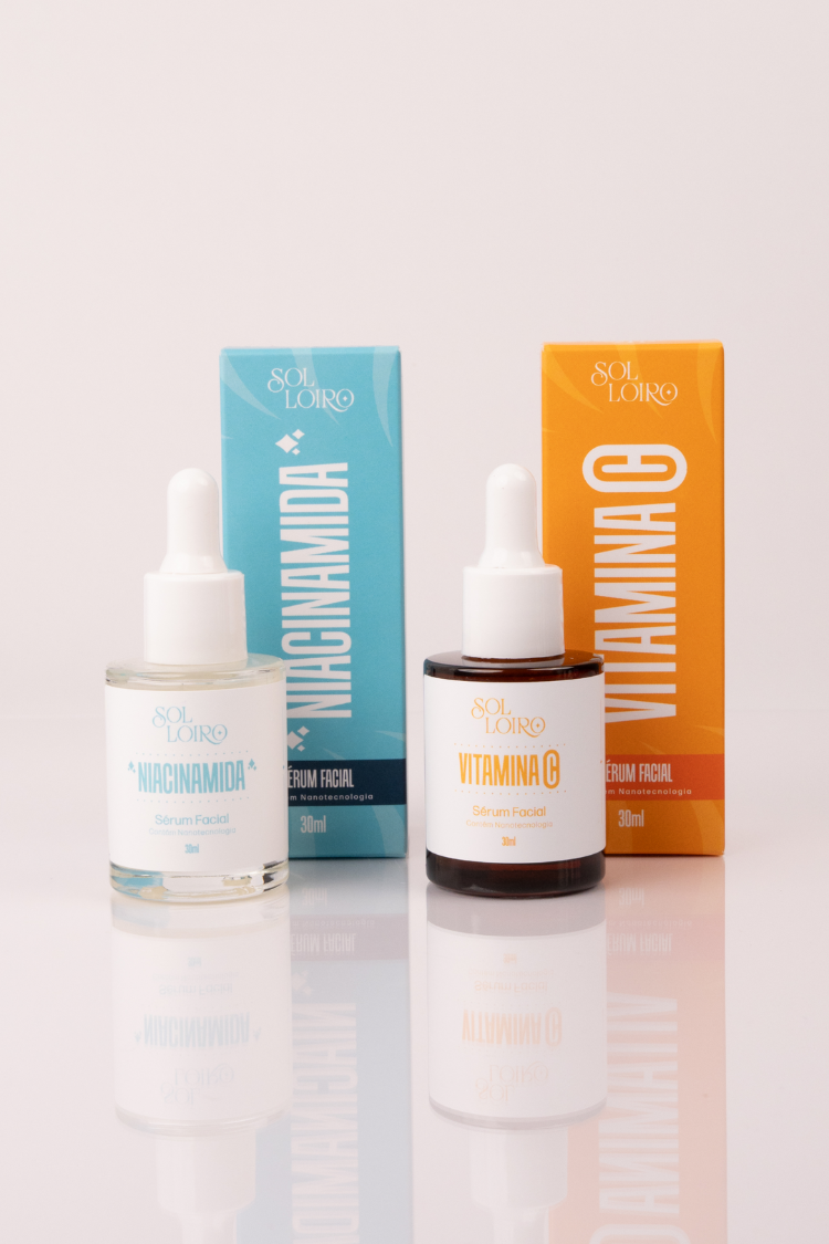 Kit Niacinamida e Vitamina C – Sem Manchas e Sem Oleosidade