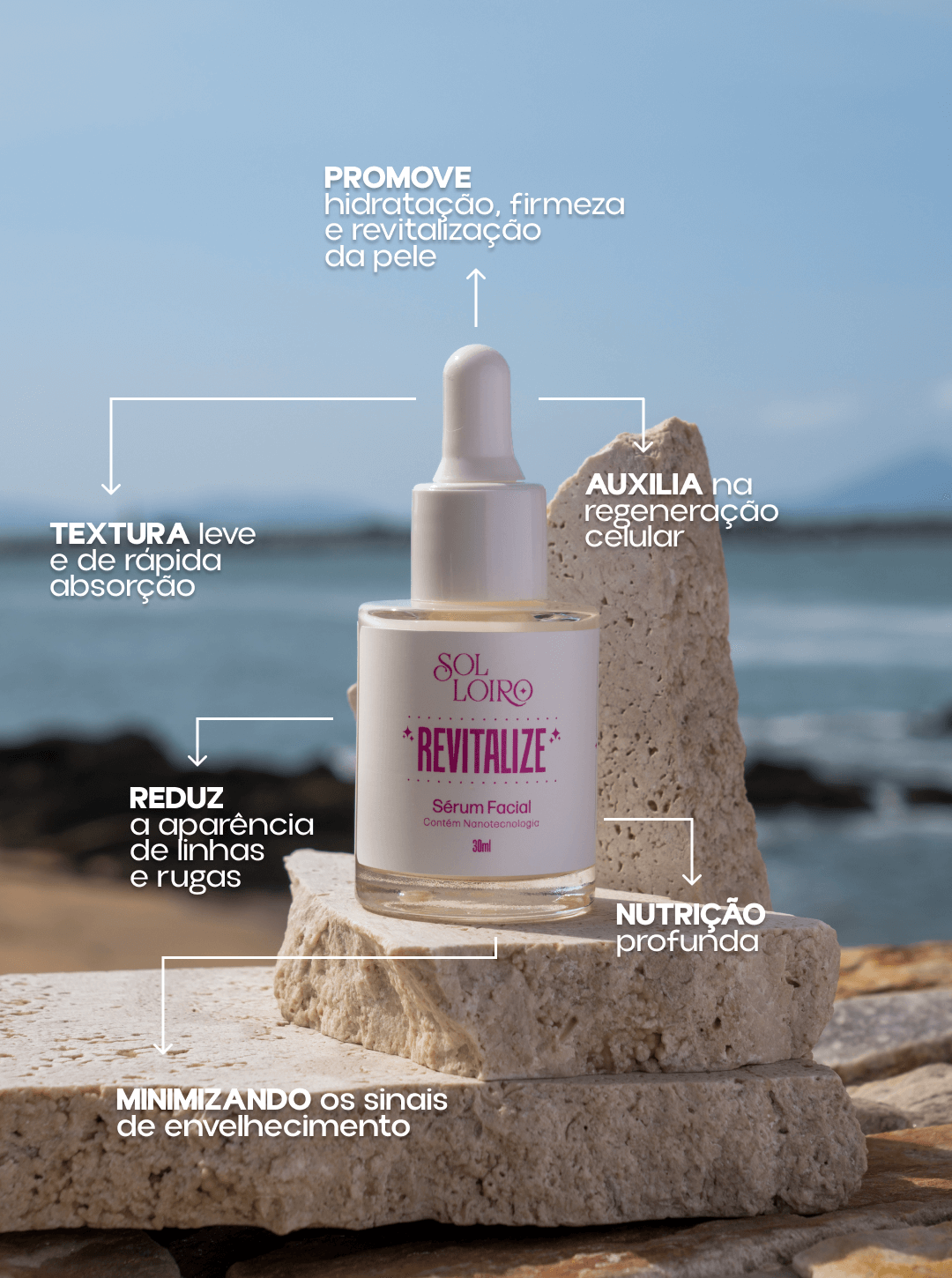 Sérum Revitalize Com Ácido Hialurônico - Firmeza e Hidratação