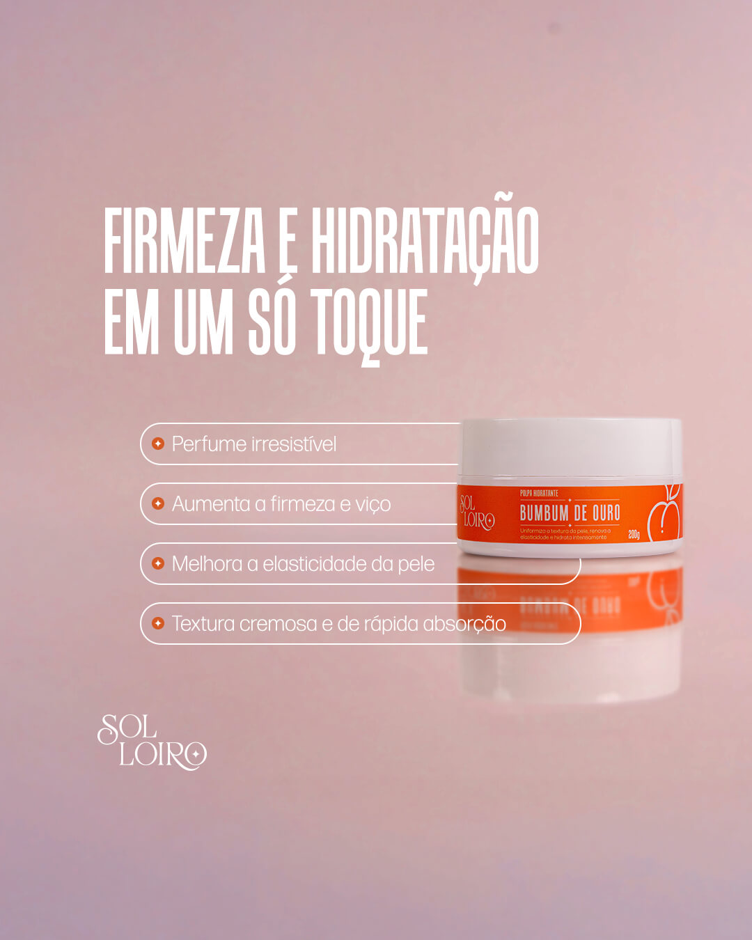 Polpa Hidratante Bumbum de Ouro – Hidratação Intensa, Firmeza e Toque de Seda